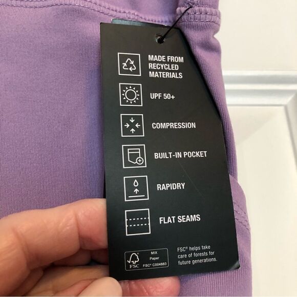 IDEOLOGY PERFORMANCE - L Sz XS Nine-Inch Bike Shorts w/Pockets in Rhapsody. NWT! - Picture 5 of 12